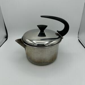 Mid Century Farberware Stainless Steel Tea Kettle Model 762